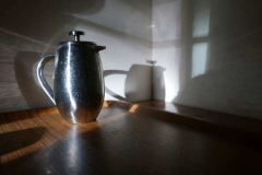 The early morning coffee pot.