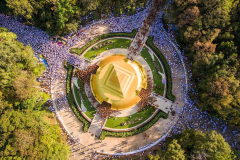 An estimated 30000 plus people gathered to honour the life and memory of Luang Por Chah.