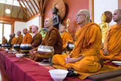 The sangha assembled.