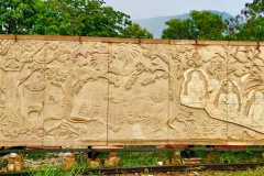 Progress on the mural for the stupa has been incredibly slow - but there is progress.