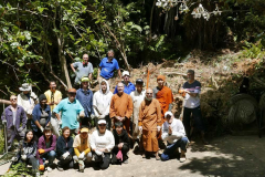 The end of the working bee to remove the vegetation from the landslide. A great crew.
