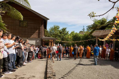 Kathina: the sun shines while monks go pindapat.
