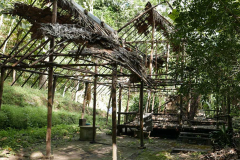 The old sala in ruin.