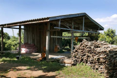 The shack in the lychee orchard where Tan Khantiko stayed.