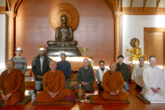 The end of the AGM; the newly elected committee. Two new members - Harsha (3rd from left) and Kim (3rd from right).