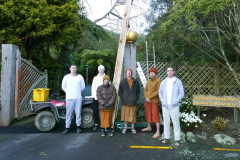 The lotus bud lifting team. One more to go.