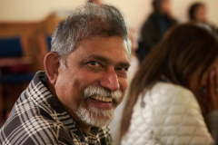 Indranath seems happy and bright.