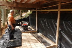The vihara basement coming under control.