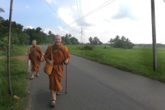 It is about a 3 hour walk from the town to the temple where we planned to stay; it is relatively close to the main Polonnaruwa ruins.