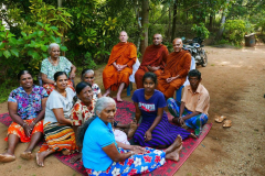 The family invite us for the meal the next day. A quick and easy start to the days walking.