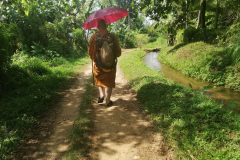 A smaller road and another waterway.