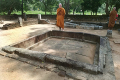 The central pit of an ancient sauna. The outer standing stones defined the building. There were two archaeological guys on site that gave us some wonderful background info.