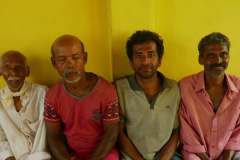 Four of the men who helped with the dana offering. The man on the left (93) is the father of the guy in the green shirt.