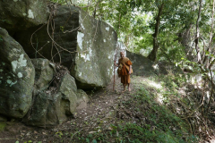 Things get a little wilder as we plod on. Nice rocks.