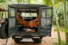 There have been showers of rain but this does not dampen our enthusiasm. The jeep is loaded and we are ready to head to Situlpahuwa temple.