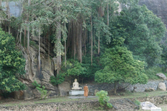 We generally avoided the crowds and found this lovely shrine at the base of a huge rock.