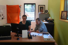 Lyndsay has our office so well managed. Beth is getting some training as his assistant cum stand-in. It is good to have a system.