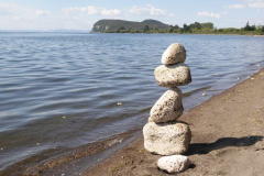Pumice rocks rising.