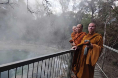 Hot pools and well steamed monks.