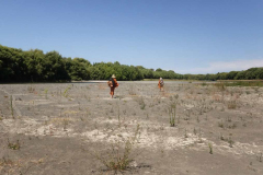 The Ngaruroro River is quite dry this time of year so walking is very easy.