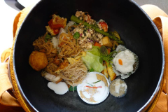 What is in the alms bowl?