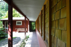 The Chao Khun kuti walking meditation path.