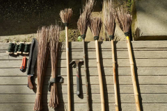 Old broom (handles) about to get new heads.