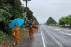 Tudong: The road is long and wet but there are friends just around the corner.