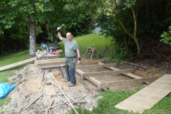 How many thousand nails has Bruce pounded in? Many! Sadhu.