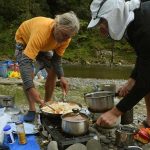 The chefs hard at work.