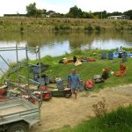 Our pick-up point at Aramoho where we can spread out our life on a freshly cut lawn.