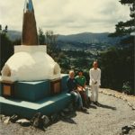 The first stupa on the site. Build by the Dhamma Class kids in Wellington and Palmerston North.