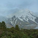 The view of Mt. Taranaki from Dawsons Falls.