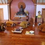 The sangha pays respec