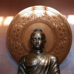Franks sublime halo behind a serene Buddha.