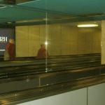Airport reflection.