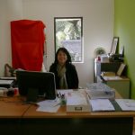 1:30 am - Irene is in the office keeping up with admin duties. Sadhu!