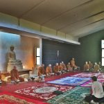 The new hall at Abhayagiri.