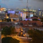 Colombo harbour from my hotel window on the 16th floor.