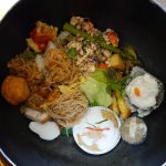 What is in the alms bowl?