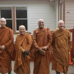 The Bodhinyanarama sangha pay a pre-vassa visit to Bhante Jinalankara.