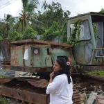 Roshini in the foreground of a wonderfully derelict crane. Equipment was generally pretty basic.