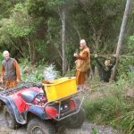 A bit more work at the stupa; clearing the way for greater things.