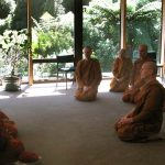 The sangha welcomes Sayadaw U Panna Vamsa visiting from Auckland with a Sayadaw from New York.