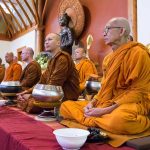 The sangha assembled.