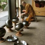 Sun-dried alms bowls.