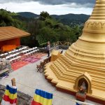 Stupa dedication: the stupa is as ready as it will ever be.