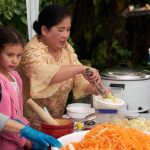 Stupa dedication: soup is underway.
