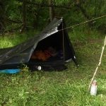Tudong: Ajahns new tent on trial.