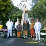 The lotus bud lifting team. One more to go.